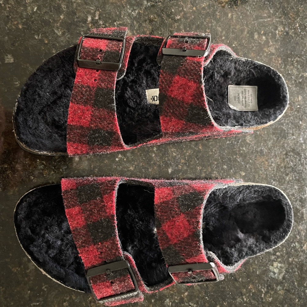 Birkenstock Arizona Sherling size 38 W 7
